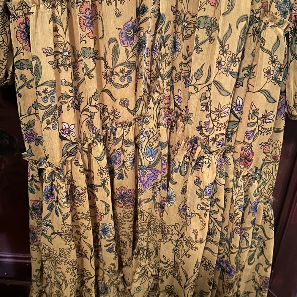 Free People Cassis Printed Chiffon Dress - Picture 3 of 5